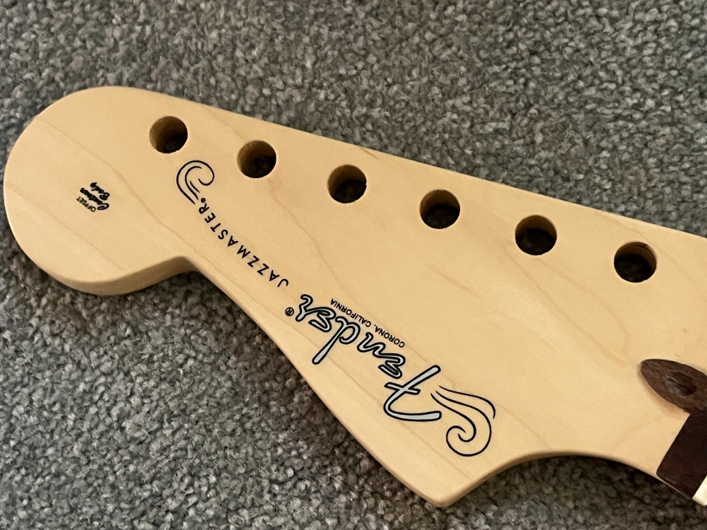 Fender American Mod Shop Reverse Headstock Jazzmaster guitar neck BLEM