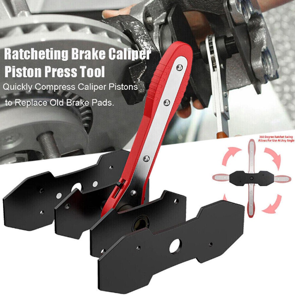 Disc Brake Pad Spreader 360° Piston Compressor Installation Caliper Press Tool