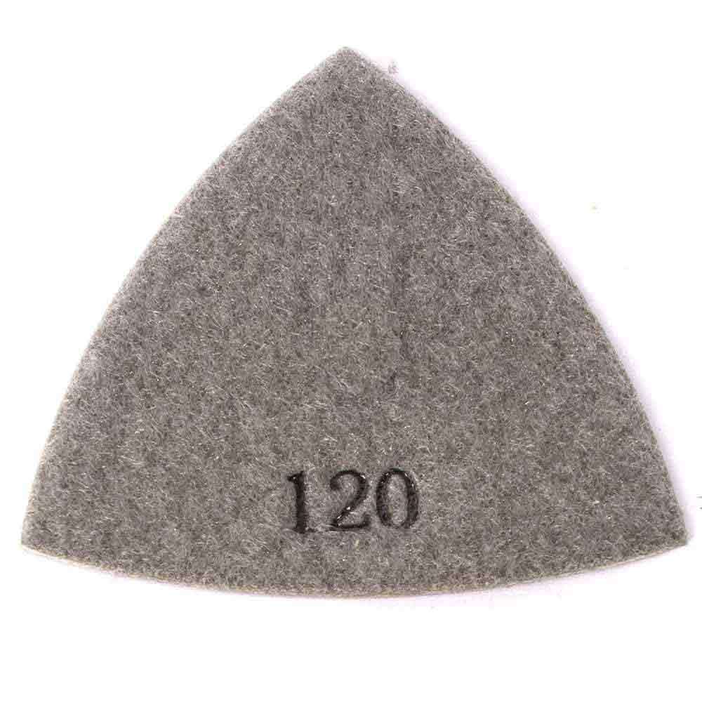 120 Grit Electroplated Diamond Triangular Polishing Pad For Oscillating Tools