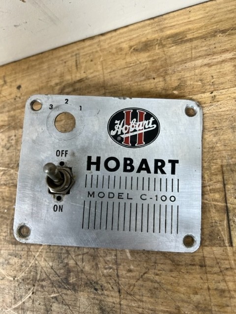 Hobart Mixer C-100 Switch Plate with Switch