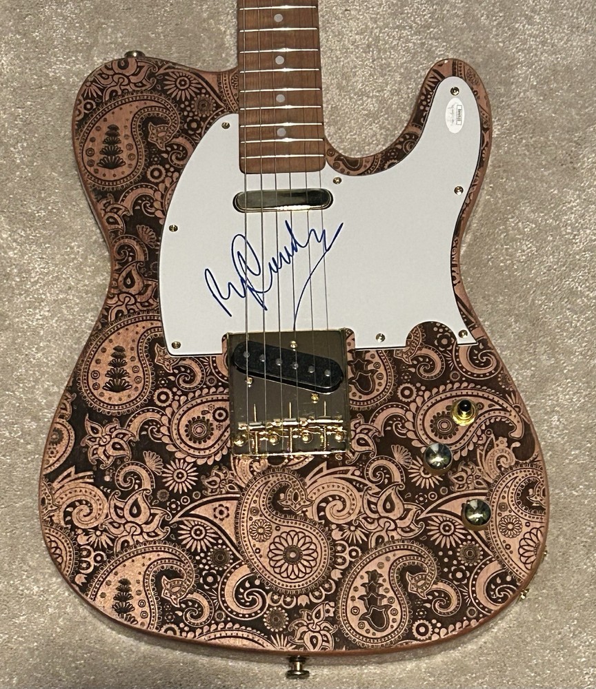 Ry Cooder signed Guitar Autographed JSA