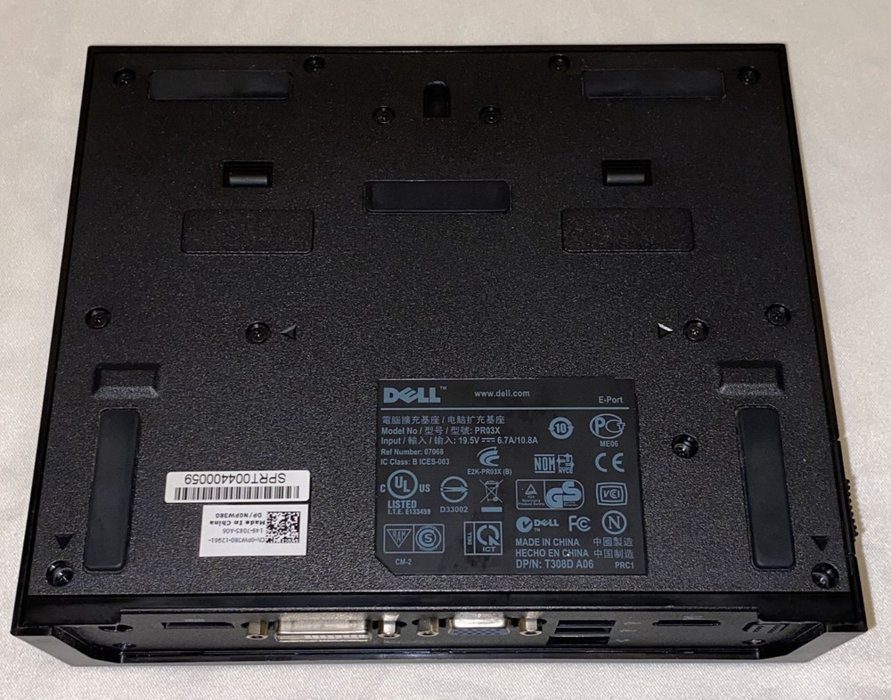 Dell Latitude Dock Station PR03X E5450 E5540 E5550 E-Port Replicator