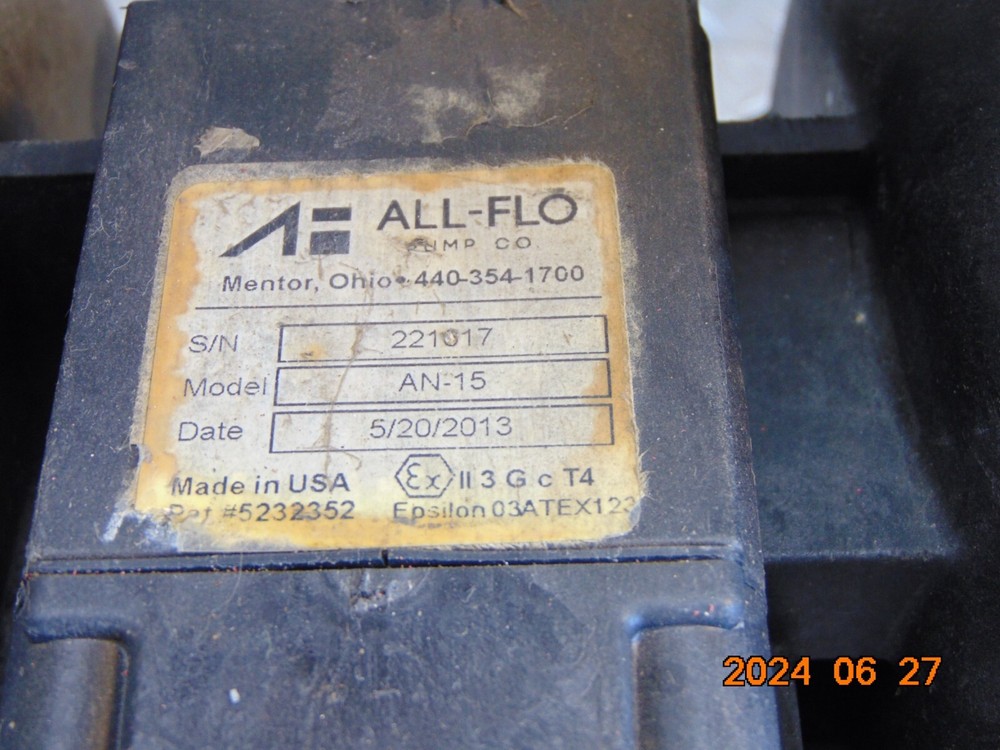 ALL-FLO AN-15 DIAPHRAGM PUMP