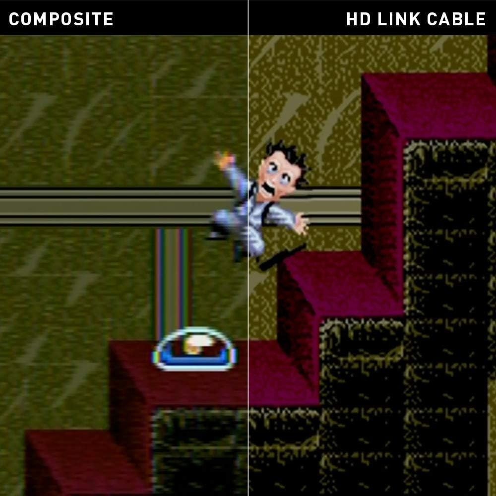 HDMI Link Cable for Sega Genesis - 720p Resolution, Micro USB Power Boost