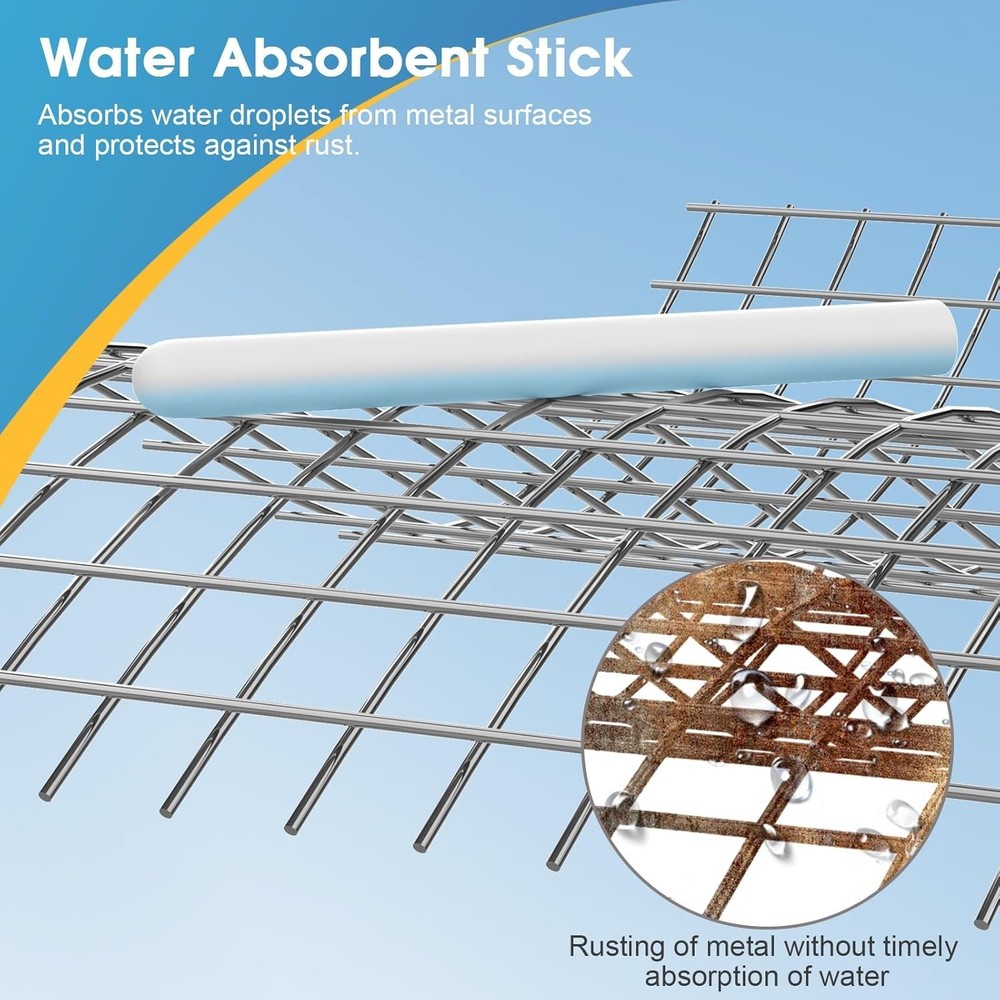 Reusable Diatom Drying Stick Rods - 5 Pack for Moisture Control & Deodorization