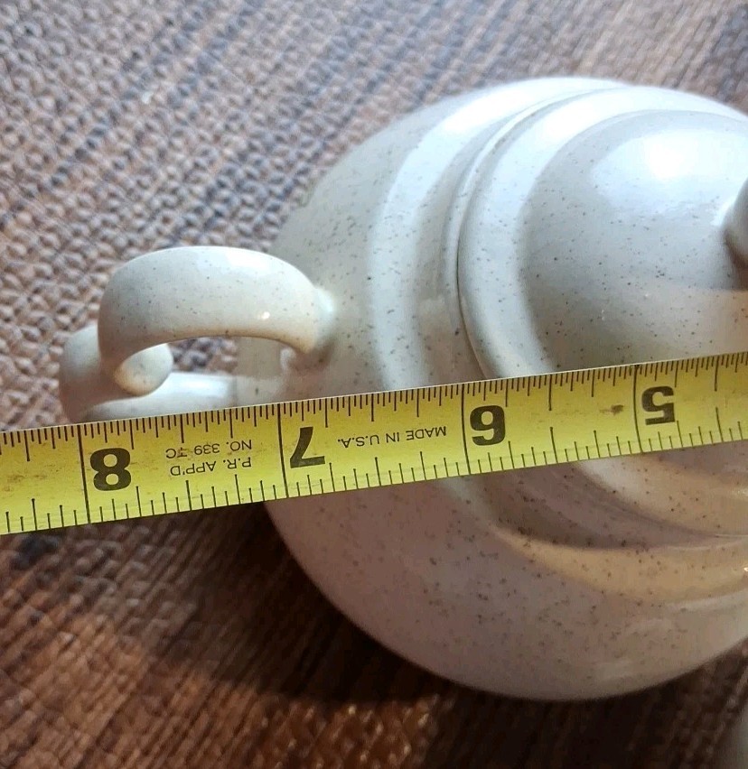 Country Harvest Ceramic Teapot Beige