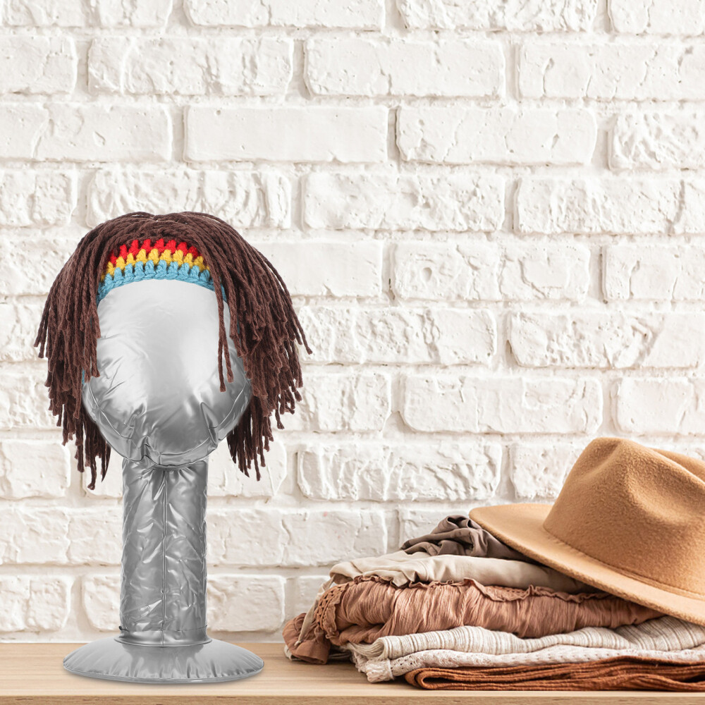 Wig Display Holder Scratch-resistant Support Inflatable Cap Stand