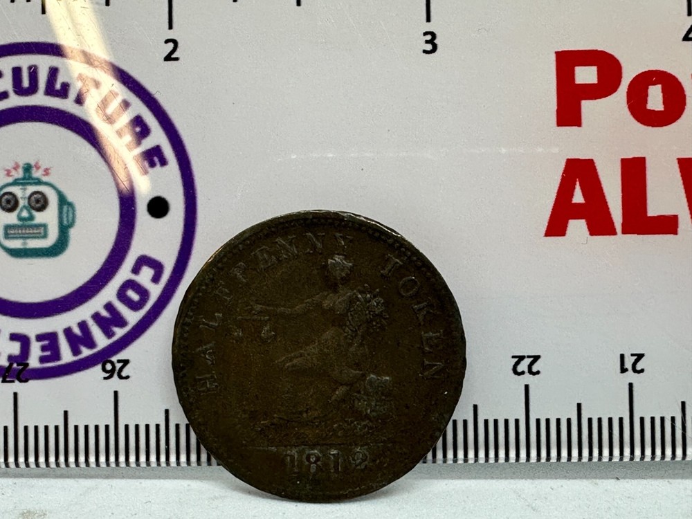 1812 Lower Canada Halfpenny Copper Tiffin Token
