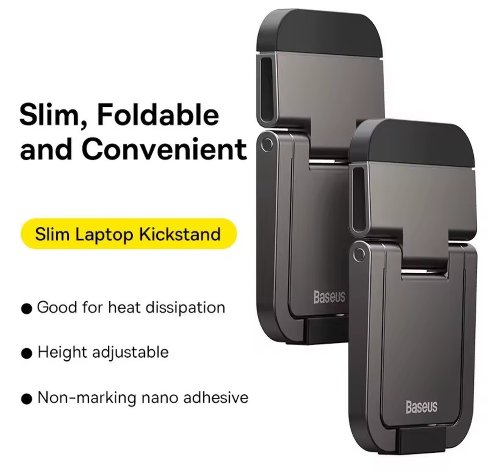 Baseus Foldable Stand Notebook Keyboard Supprt Kickstand Bracket Adjustable Gray