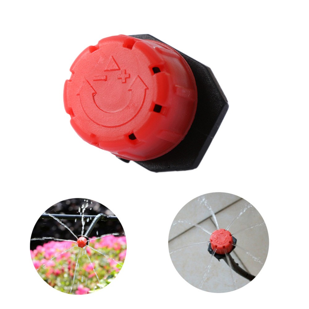 50 Pcs Adjustable Drip Irrigation Emitters Micro Dropper Dripper Stake