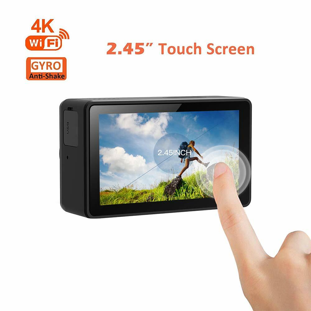 OnReal Native 4K Waterproof Action Camera w/ Image Stabilization & 2.45" LCD