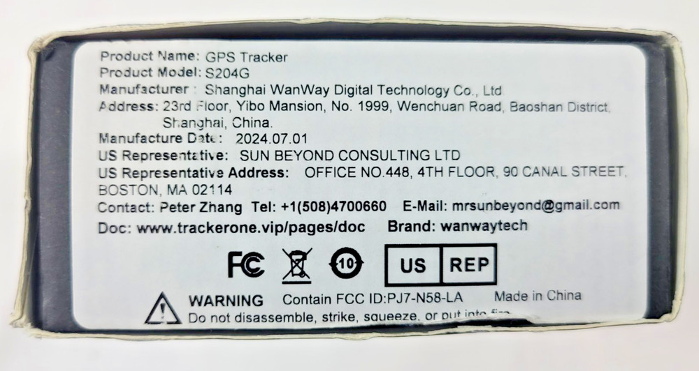 Gps tracker Tracker one Wanwaytech 4G