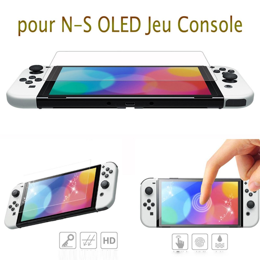 Replacement Tempered Glass Screen Protector Film for Nintendo Switch OLED NS a