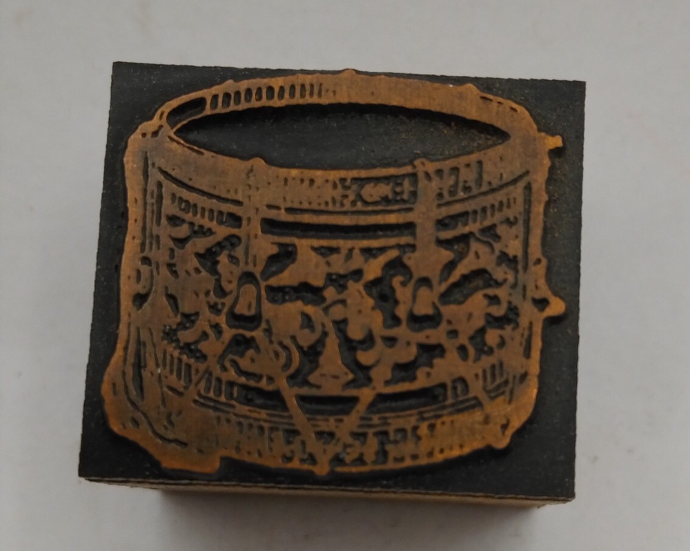 Printing Letterpress Printers Block Drum Music