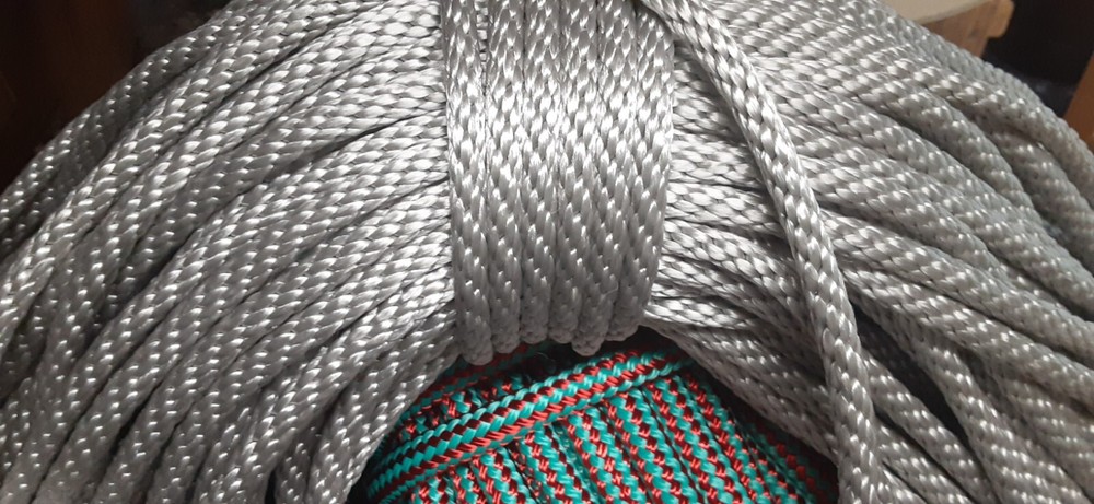 5/16” x 160 ft. Solid Braid MFP Rope Silver  Made in USA