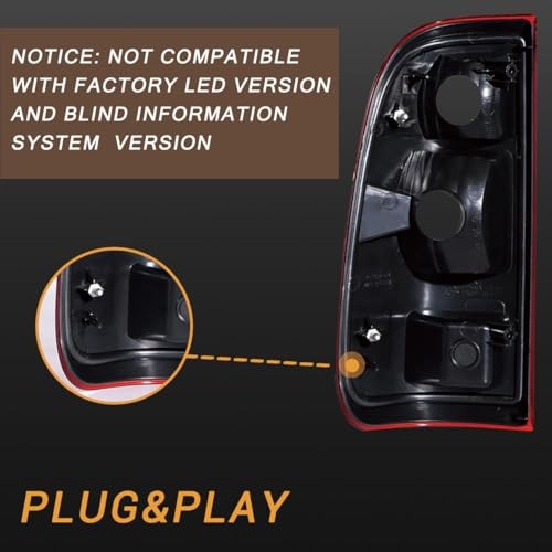 Tail Light Assembly Compatible With 2008-2016 F150 Tail Lights,Left Pair Red