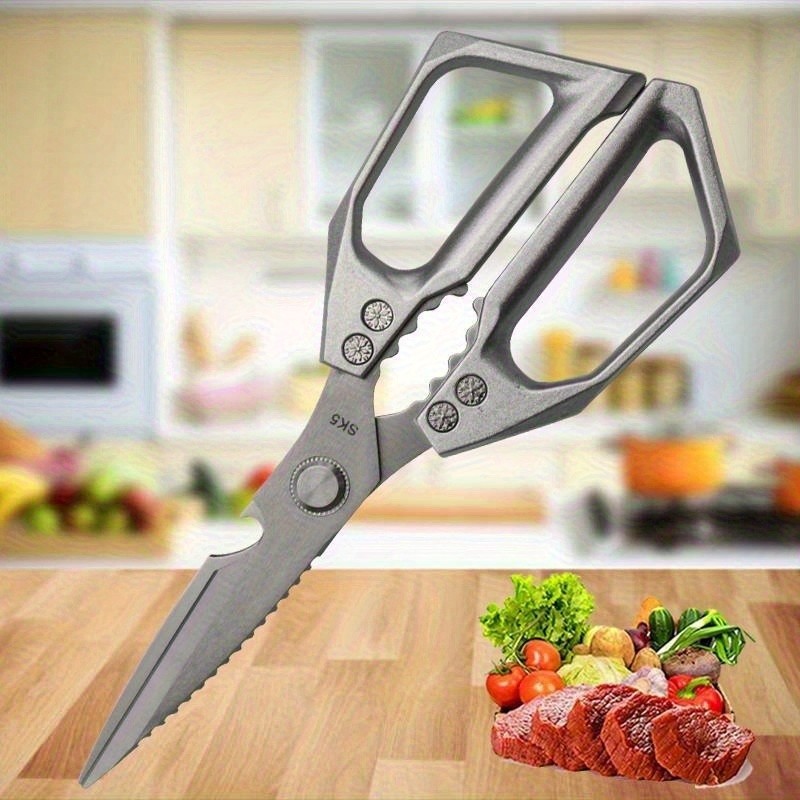 1PC Kitchen Scissors 3PCS Stainless Steel Multi Functional Food Bone Cut