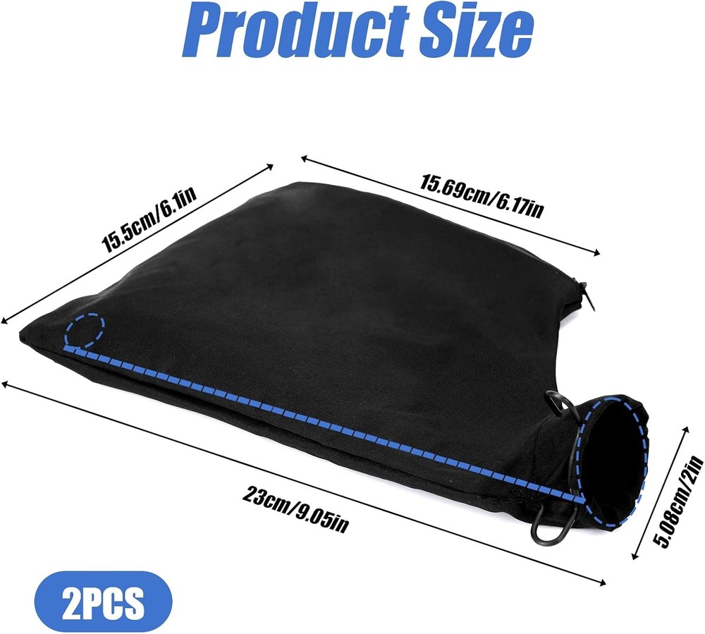2 Pcs Black Dust Collection Bag for Miter Saw Table Medium,