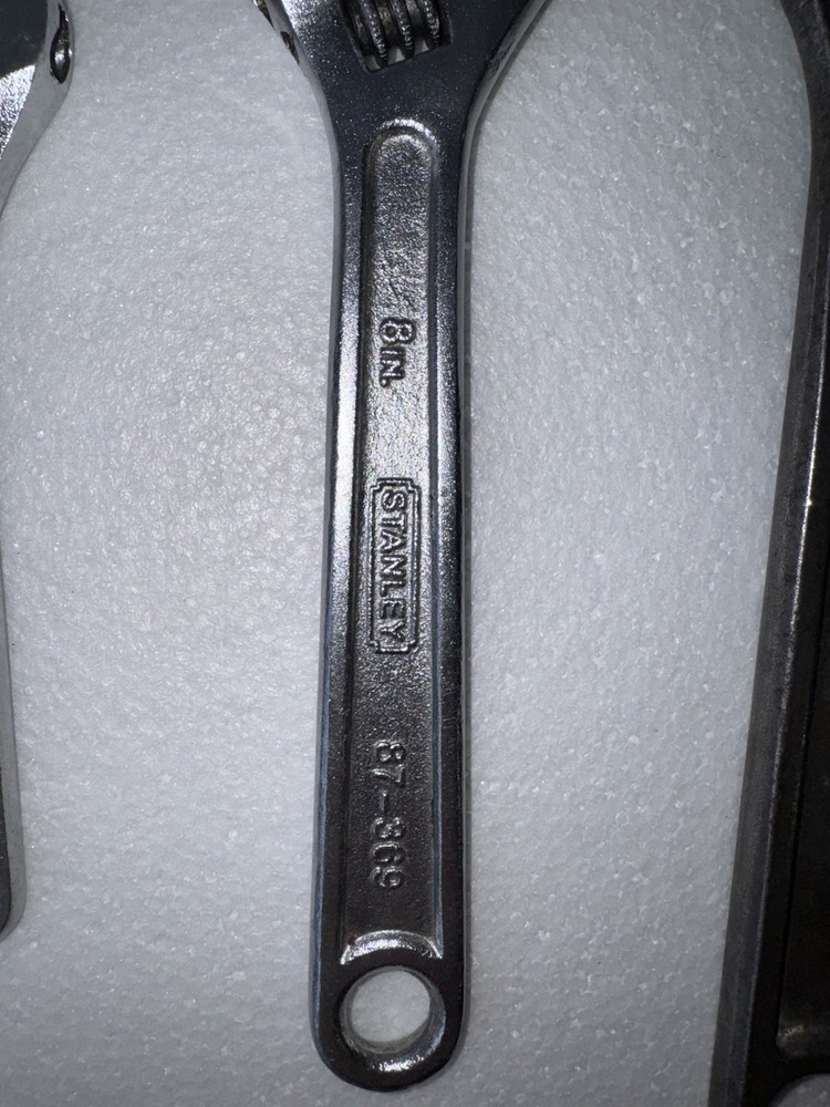 Adjustable Wrench Set 6” 8” 10” — Hand Tools Lot (3 pcs)
