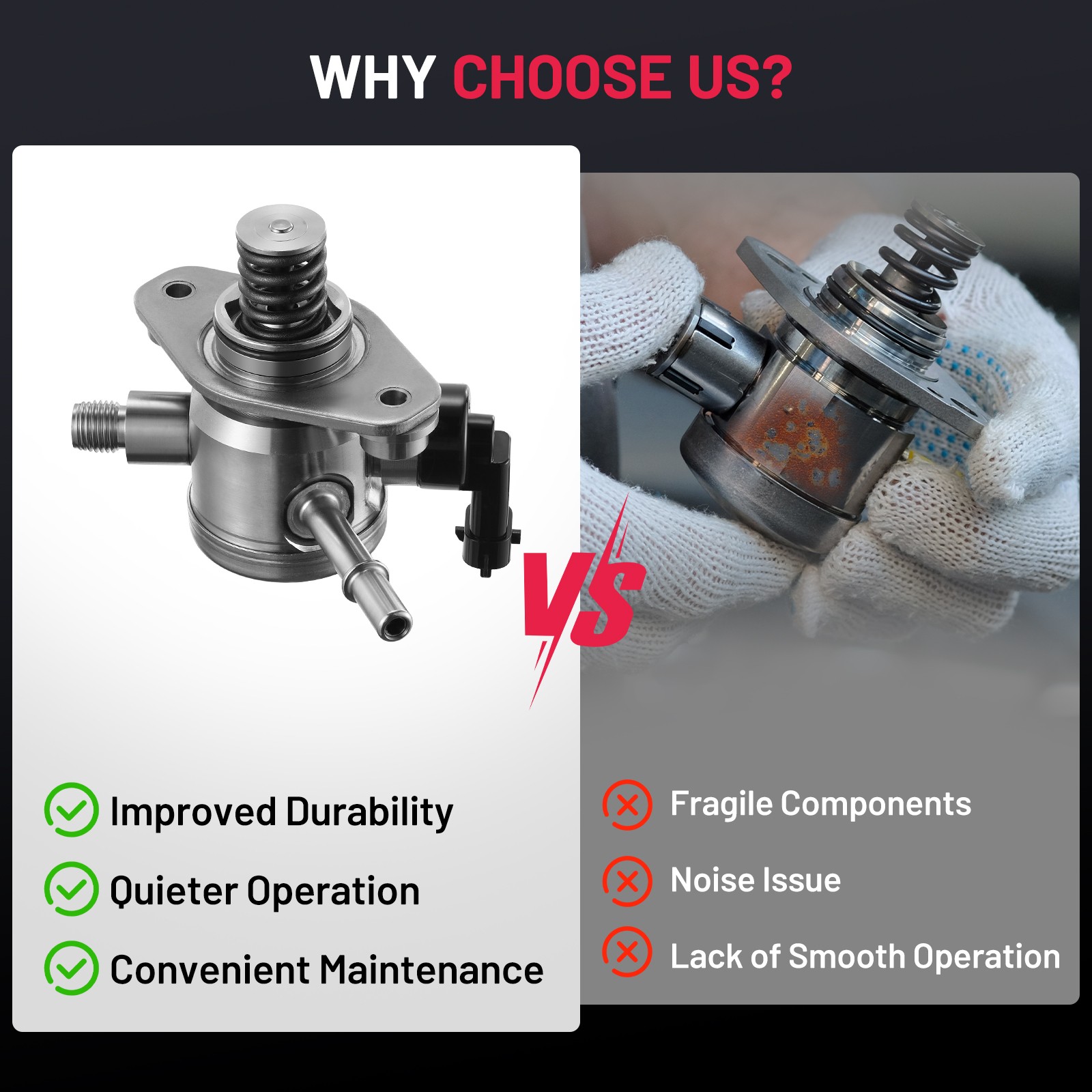 Chevrolet Equinox Malibu High Pressure Fuel Pump with Seal