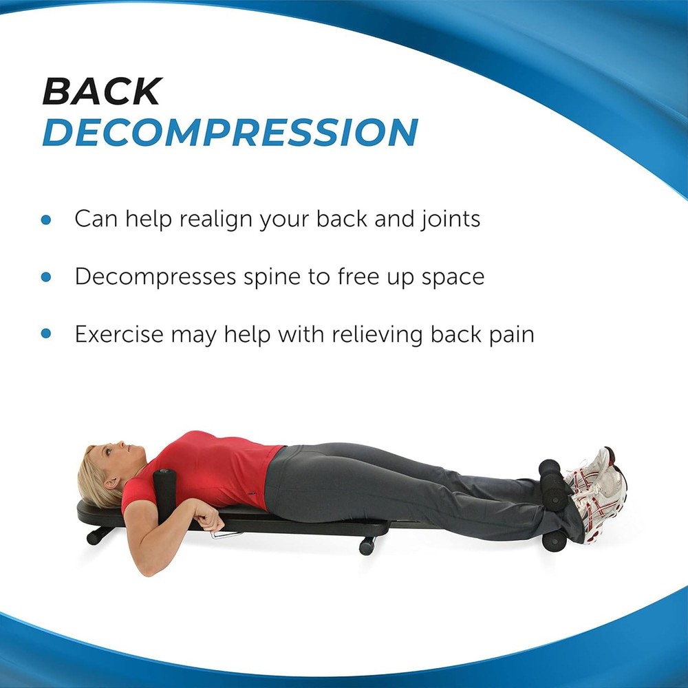 Stamina InLine Back Stretch Bench Upper and Lower Back Stretcher - No Inversi...