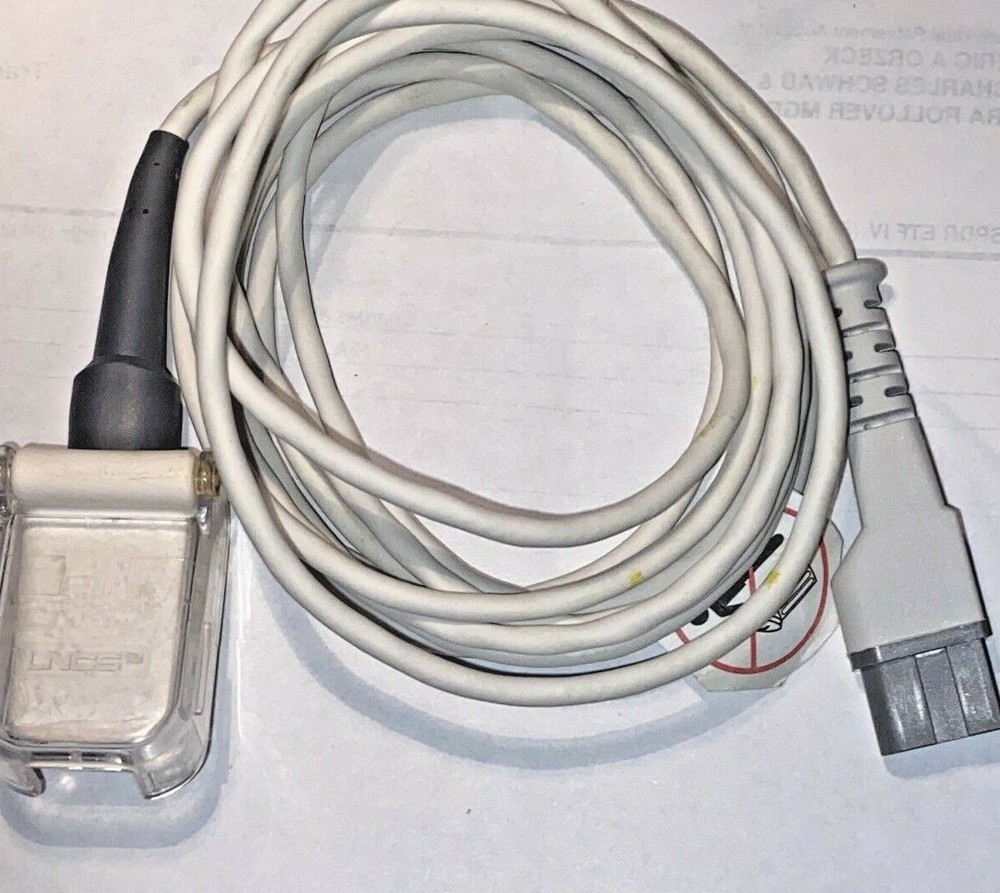 Masimo LNCS Extension Cable, 10’, Check Photos for Compatibility.