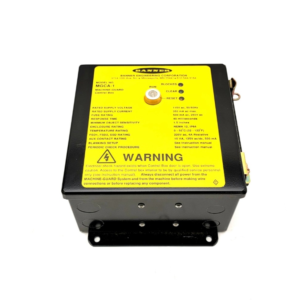 Banner Engineering MGCA-1 Beam Array Machine Guard Control Box 115VAC 50/60Hz