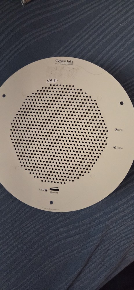 CyberData VoIP Singlewire Informacast Speaker - White 011104c- Untested