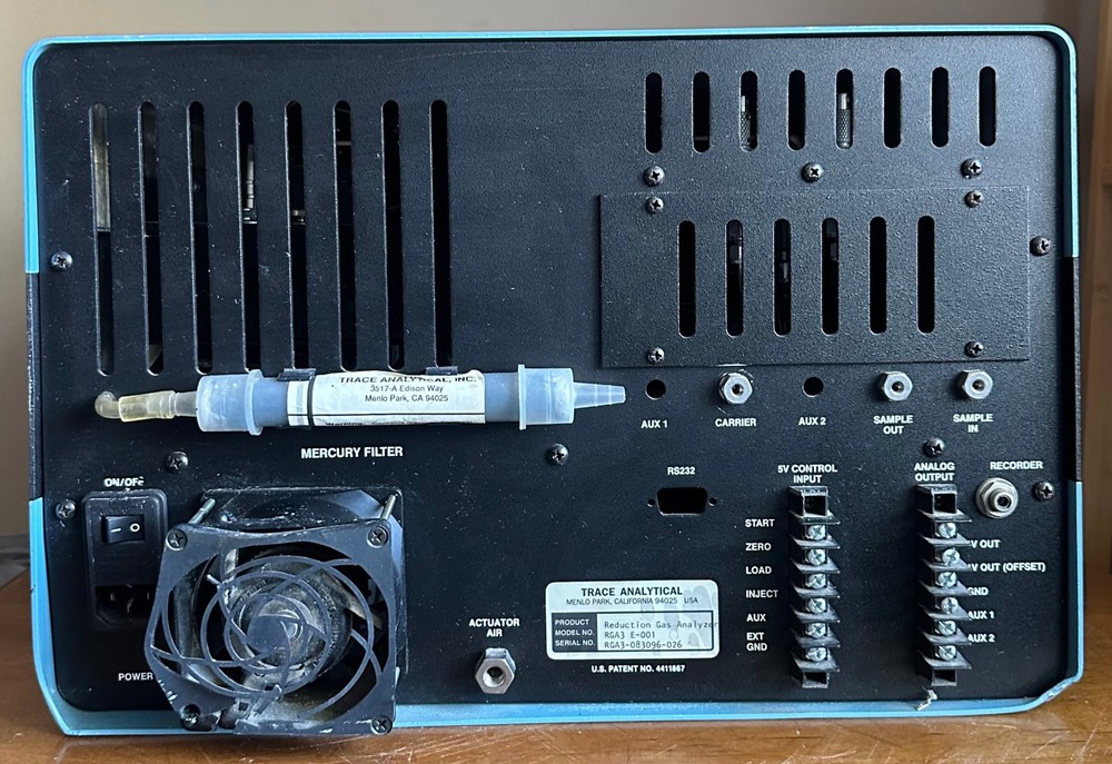Trace Analytical Model RGA3 E-001 Reduction Gas Analyzer