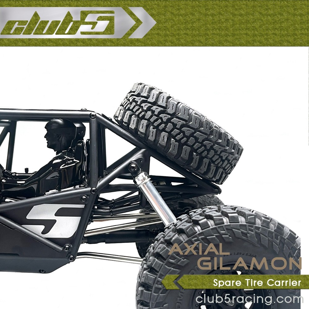 Spare Tire Bracket for Axial AXP8 Gilamon