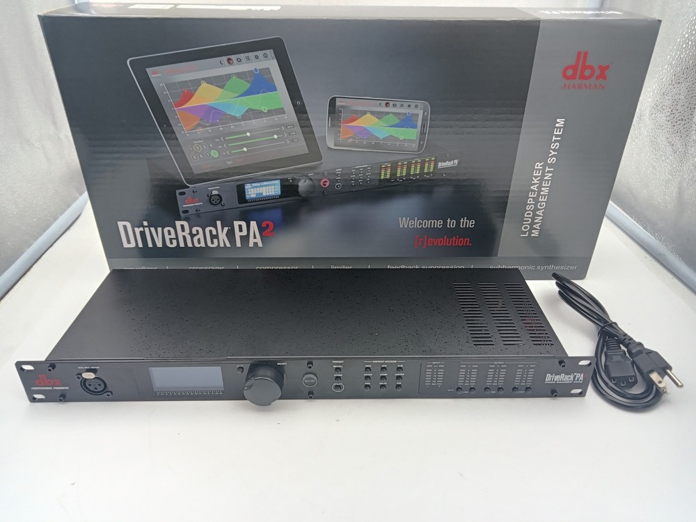 NEW DBX DriveRack PA2 Complete Loudspeaker Management System Black US