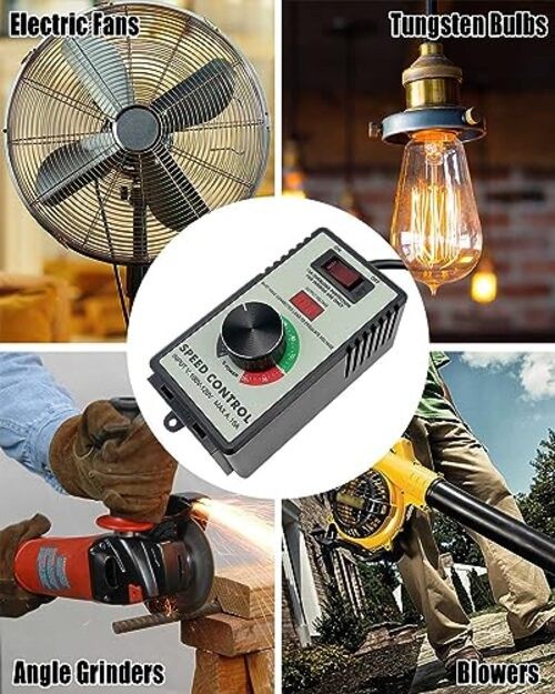 Variable Speed Controller, 120V 15 AMP AC Motor Variable Voltage Regulator