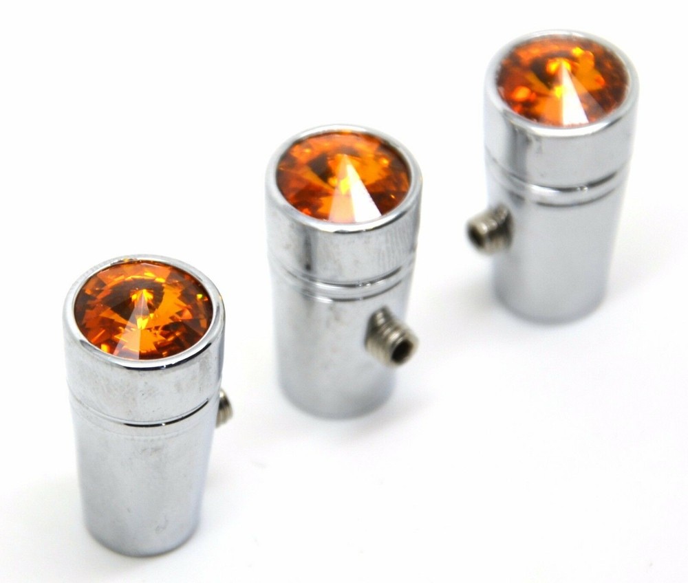 Toggle Switch Extensions for Peterbilt Amber jewel 1" chrome UP#40211-3 Per Pkg