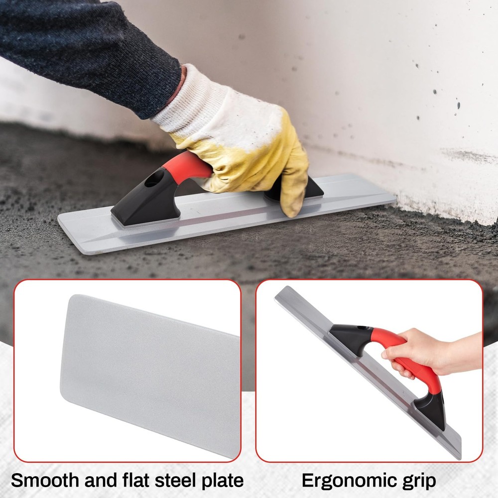 4 Pcs Concrete Hand Tools Set Includes Cement Magnesium Hand Float 16'' x 3-1.