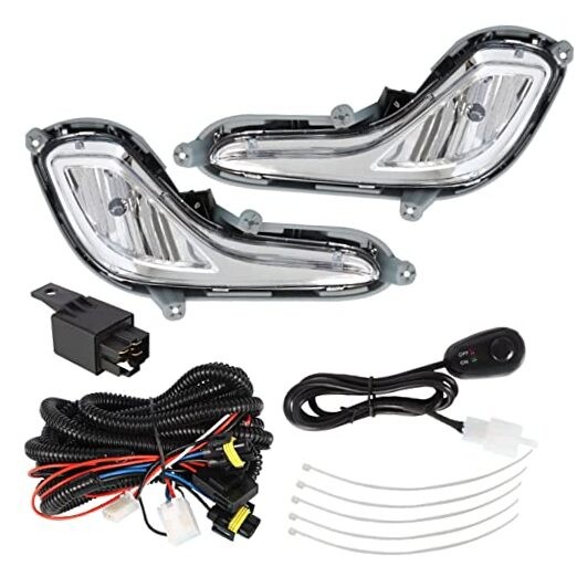 Fog Lights Assembly Replacement for 2012-2016 Accent with Bulbs & Harness