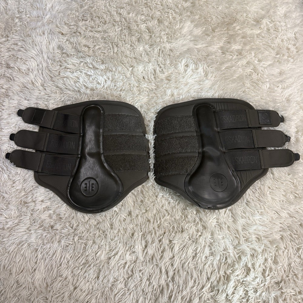 XL Grey Eskadron Horseback Riding Front Brushing Boots