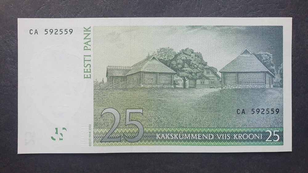 ESTONIA 25 krooni 2002, UNC