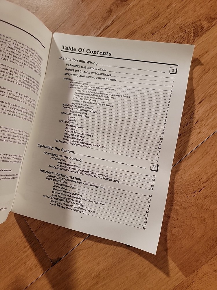 Aritech Moose Z900 Specifications & Instructions Manual