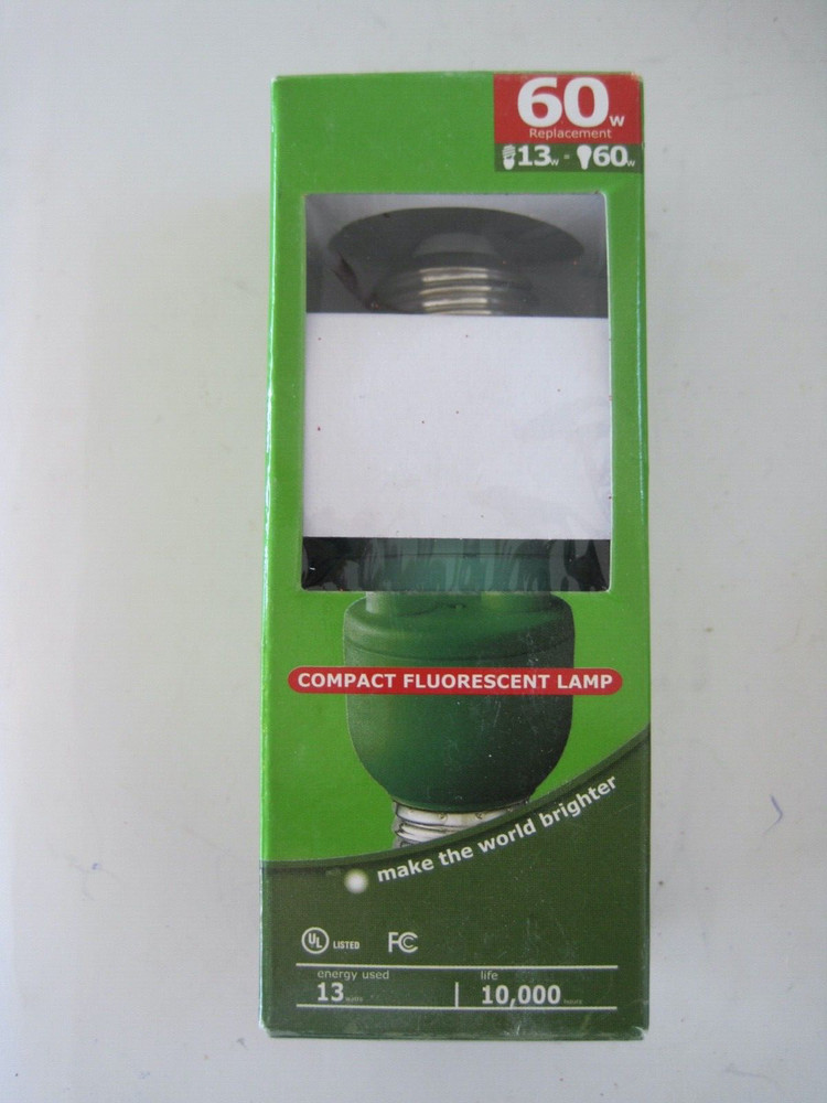 Green Floodlight Christmas Lightbulb NIB