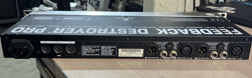 BEHRINGER DSP 1100P FEEDBACK DESTROYER PRO RACK UNIT