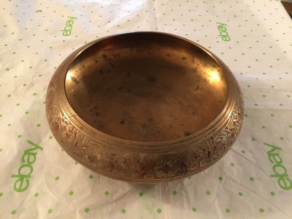 Solid brass dish