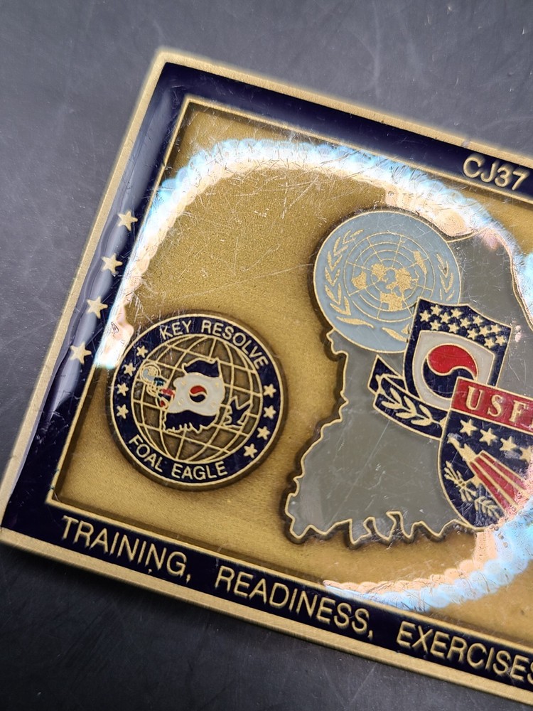 CJ37 Training, Readiness, Exercises Division Challenge Coin 2.5"