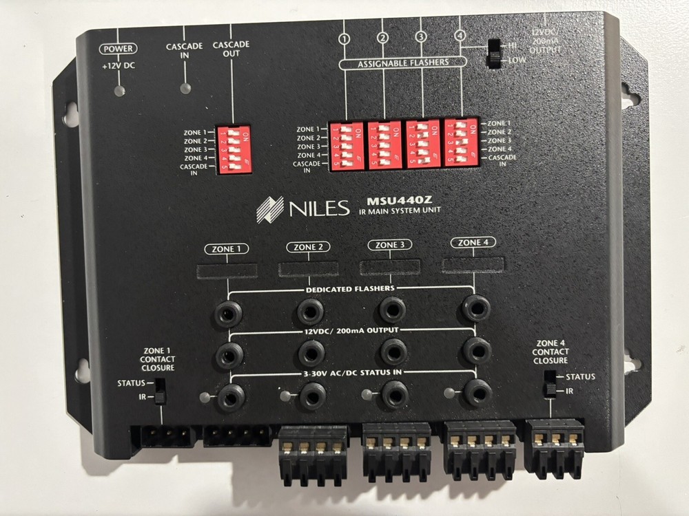 UNTESTED Niles MSU440Z Multi Room IR Infrared Repeater System Hub Module