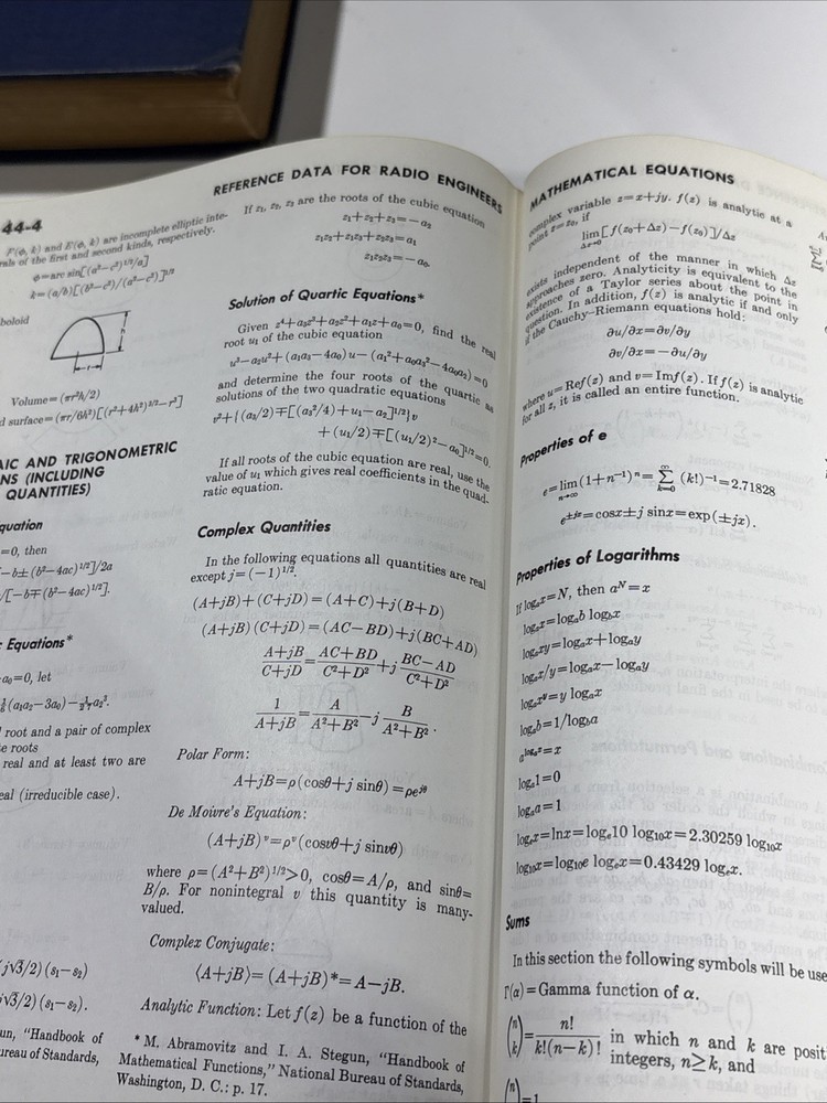 Reference Data for Radio Engineers 5th Edition Howard W. Sams & Co. ITT 1968