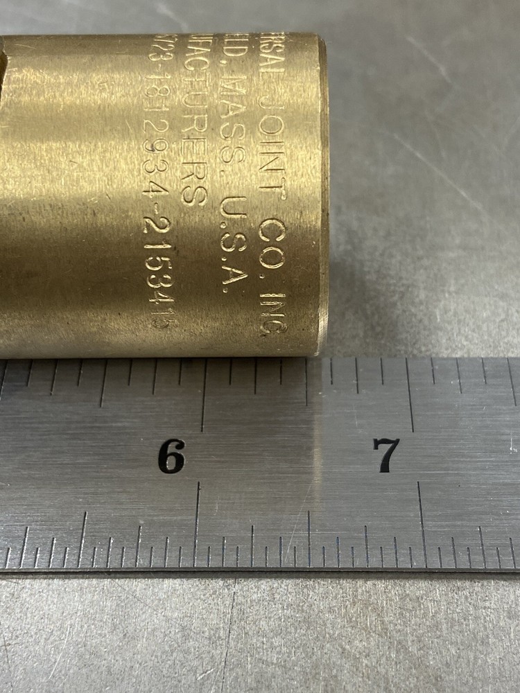 1 1/2" DIAMETER LARGE BRONZE CURTIS DOUBLE UNIVERSAL JOINT 3/4" SQUARE SOCKETS !