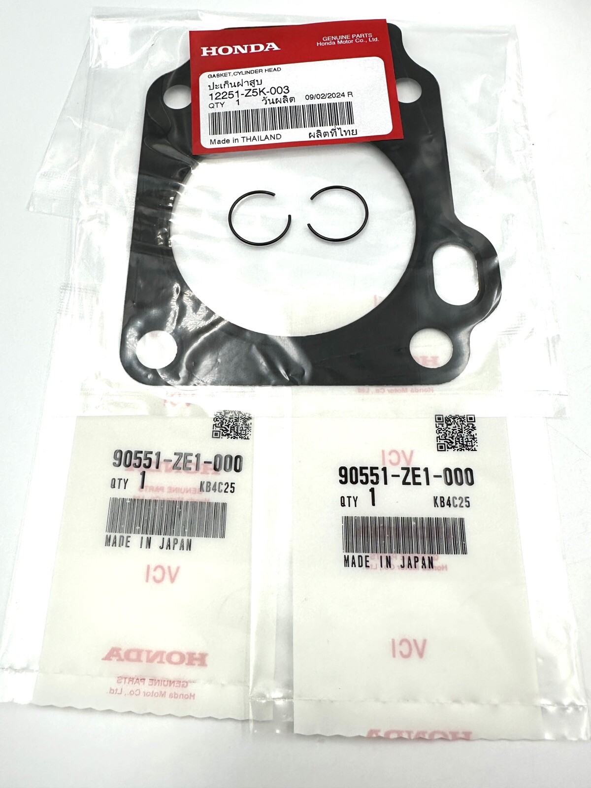 Honda GX240, GX270 Thin Style Piston & Ring Pin Kit (New Style) - 13101-Z1D-900