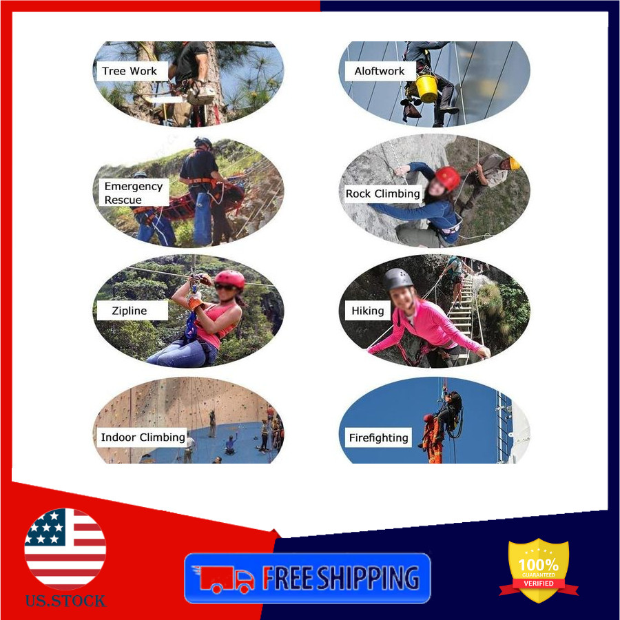 Thick Waist Safety Harness for Climbing, Rappelling & Tree Work