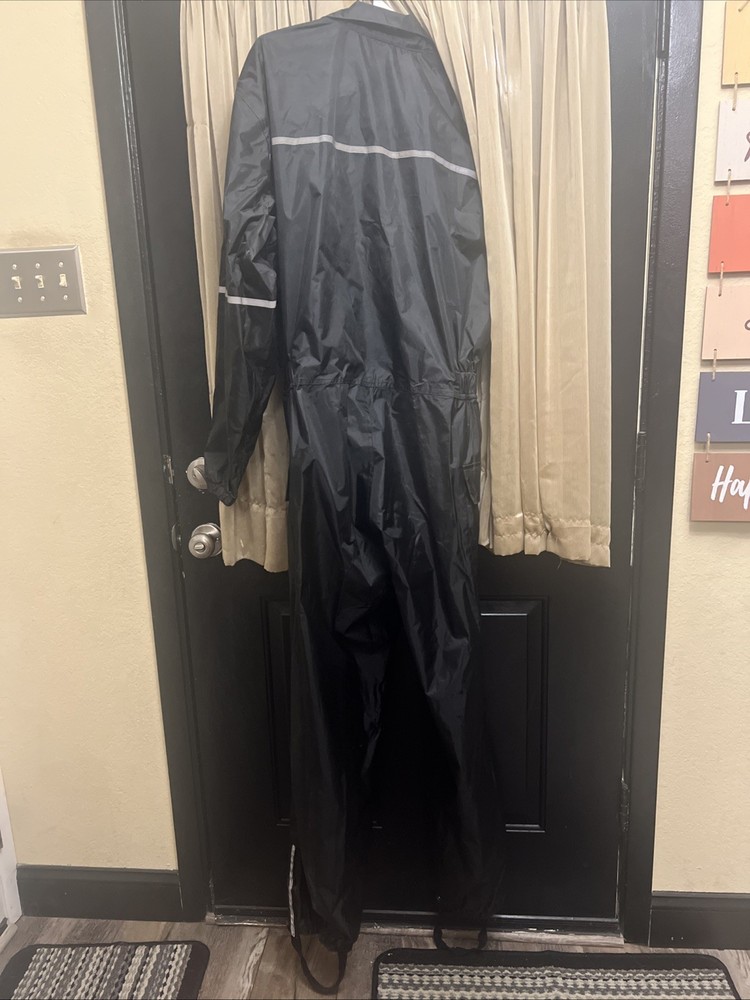BILT Motorcycle One Piece Rain SUIT, Small, Reflective Waterproof Windproof EUC