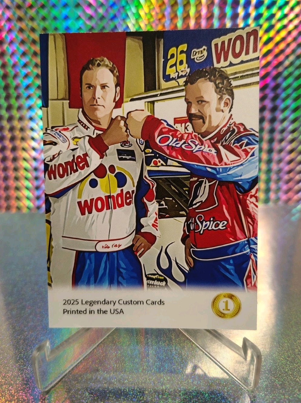 Custom Ricky Bobby Will Ferrel Fan Art Card