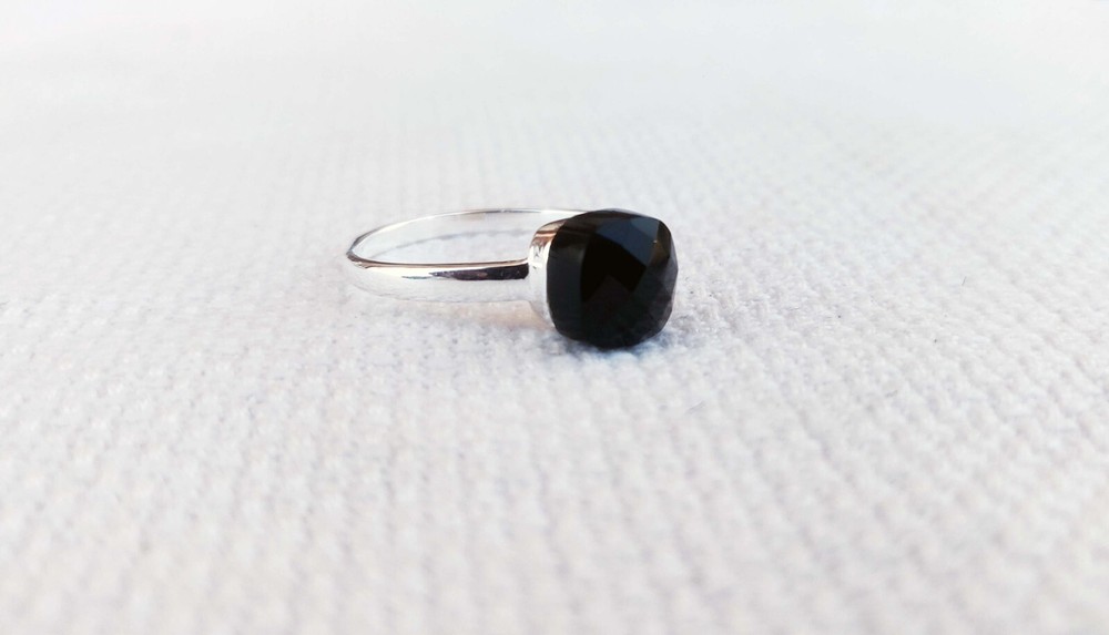 Black Onyx Ring 925 Sterling Silver Pomellato Statement Rings All Ring Sizes